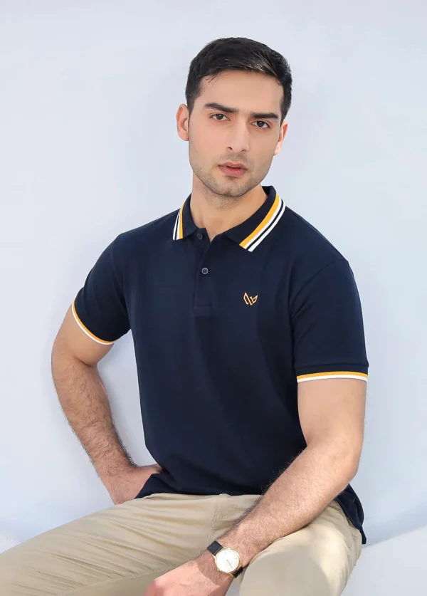 Excellence Navy Polo – Premium Cotton