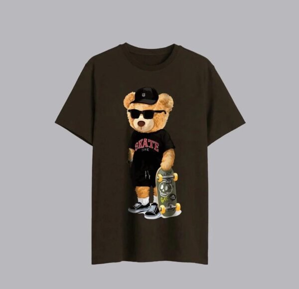 VOGUE BEAR COTTON GRAPHIC TEE FOR MEN