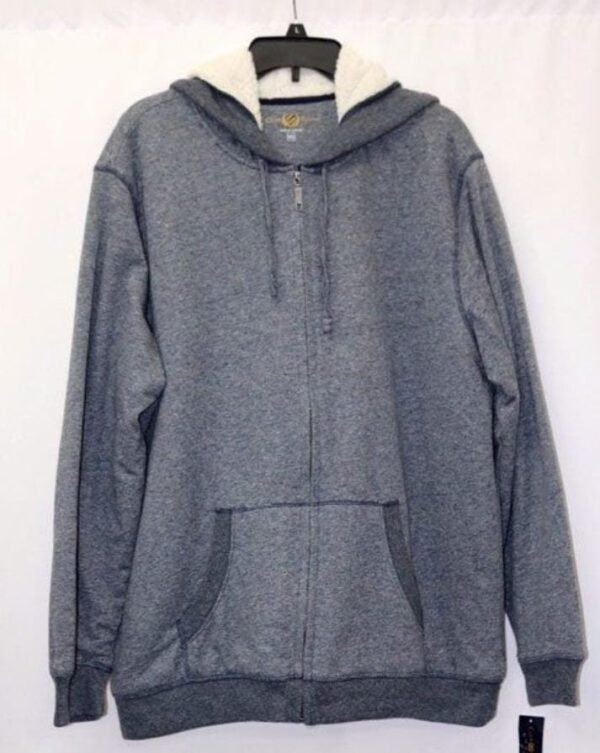 Blue Big & Tall Size Fur Hoodie