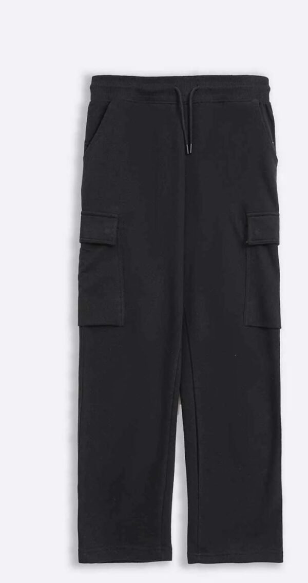 BLACK CARGO TROUSER