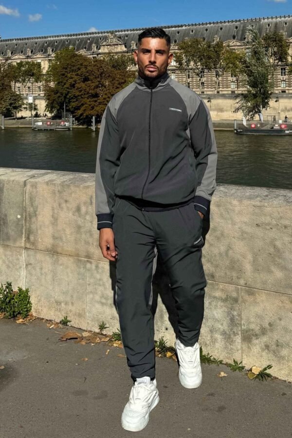 Nextage Grey Micro Training Jogging Tracksuit